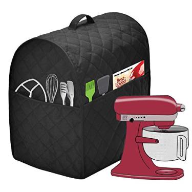 Imagem de Stand Mixer Dust Cover with 3 Pockets Compatible with KitchenAid Tilt Head, Easy Cleaning，Can Ironable (Black, Fits for 4.5-Quart and All 5-Quart)