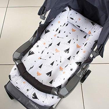 Imagem de Biramar Baby Fox Ninho para Carrinho e Mini Berço, Branco/Preto, 64 x 36 x 10 cm