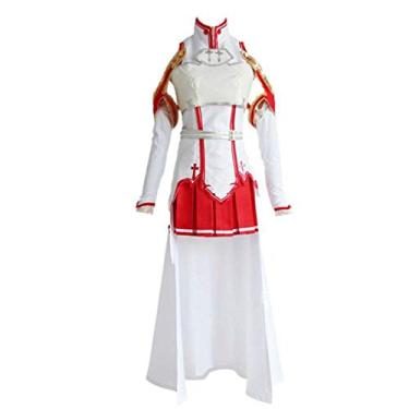 Imagem de Cosplay Life Sword Art Online Fantasia Cosplay de Asuna Yuuki SOA Roupa de Halloween Unissex Adulto, Multicolorido, M