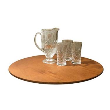 Imagem de Prato Giratório Centro De Mesa Laminado Mel 70 Cm