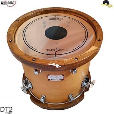 Imagem de Pele para surdo/bumbo - Williams DT2 Duplo filme clear c/dot central 16"