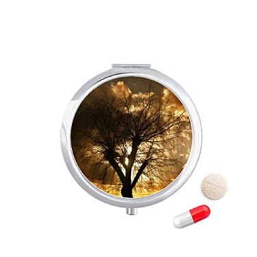 Imagem de Caixa de comprimidos Green Forestry Science Nature Scenery Pocket Medicine Storage Box Dispenser recipiente