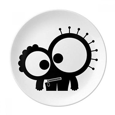 Imagem de Universo Alien Monstro Criatura Prato Decorativo de Porcelana Salver Prato de Jantar