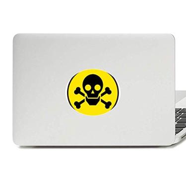 Imagem de Danger Chemical Toxic Skull Symbol Vinyl Emblema Graphic Laptop Adesivo Notebook Decalque