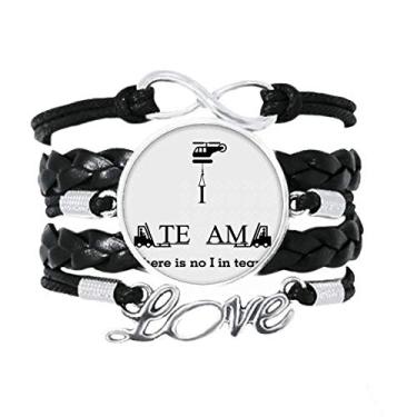 Imagem de OFFbb-USA Pulseira de Helicóptero Empilhadeira Member Team Acessório Amor Pulseira de Couro Trançado para Presente
