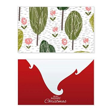 Imagem de Árvore abstrata plantas, padrão artístico, feriado, feriado, cartão de felicitações, mensagem de Natal