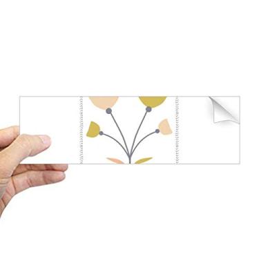 Imagem de DIYthinker Quatro rosas abstratas arte retangular para-choque, adesivo para janela notebook