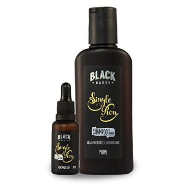 Imagem de Kit Óleo + Shampoo para Barba Black Barts® Single Ron