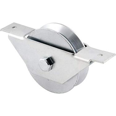 Imagem de Roldana para Portão, Tipo V, Aço Zincado, Caixa Aberta, com para Fuso