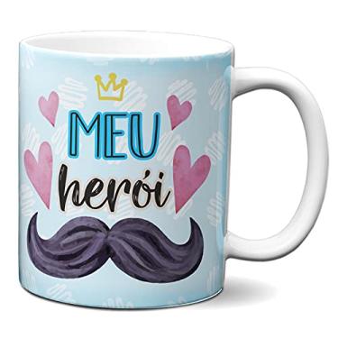 Imagem de Caneca Pai Meu Herói Te Amo Presente Xícara Criativa