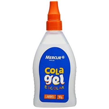 Imagem de Cola Escolar Gel, Mercur B01010902036, Transparente, 90 g, Pacote de 6