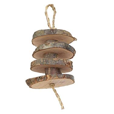 Imagem de 01 Bastões de mastigar para animais de estimação, brinquedo molar para cuidados com os dentes, brinquedos de mastigar pequenos animais feitos à mão não tóxicos com corda e gancho para ranger os dentes (curto de corda Waterweed, azul)