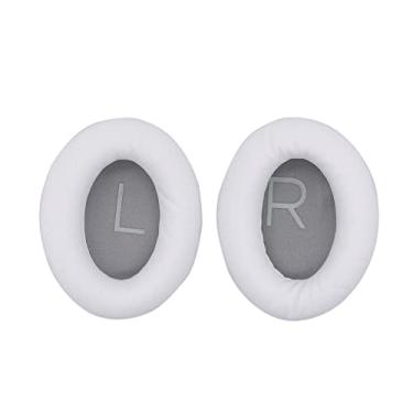 Imagem de SUWIAKLALL Almofadas de ouvido Fones de ouvido Almofada de cabeça para jogos Capa de fone de ouvido Esponja Acessórios de reposição para fones de ouvido OC45, Branco