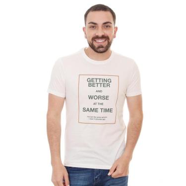 Imagem de Camiseta Sergio K Masculina Better And Worse Off-White-Masculino