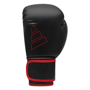 Imagem de adidas Hybrid 80 Gloves - for Boxing, Kickboxing, MMA, Bag, Training & Fitness - Boxing Gloves for Men & Women - Weighted Pair 10oz, Black/Red