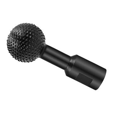 Imagem de #N/a Rebarba giratória esférica, fusos esféricos em forma de madeira goiva broca broca goiva cabeça de moagem para rebarbadora para escultura em, Interface 14mm