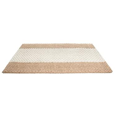 Imagem de Imports Decor Tapete de juta natural, listras naturais, 61 cm x 91 cm