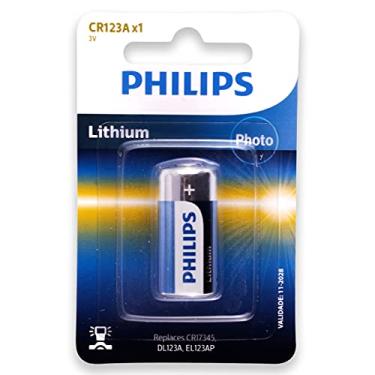 Imagem de 01 Pilha Bateria Cr123 Philips 1 Cartela