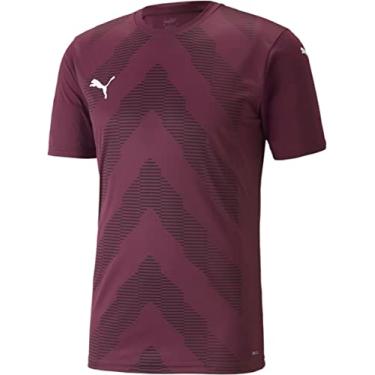 Imagem de PUMA - Camiseta masculina Teamglory, cor vinho uva, tamanho: pequeno