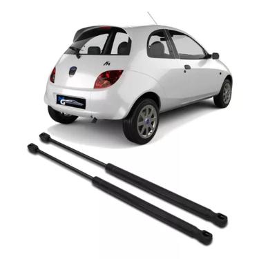 Imagem de Kit Par Pistão Amortecedor Tampa Traseira Porta Mala Ford Ka 1997 1998 1999 2000 2001 2002 2003 2004 2005 2006 2007