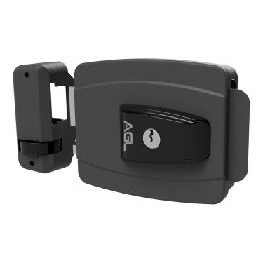 Imagem de Fechadura AL100 42mm abert externa furação conv 12V cinza AGL