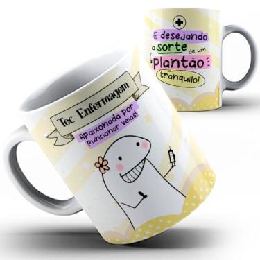 Imagem de Caneca xícara Flork Técnico de Enfermagem 23 (Amarela)