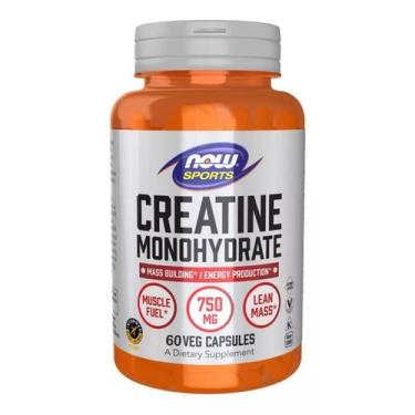 Imagem de Creatine Monohydrate 750Mg 60 Caps - Now Sports