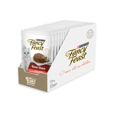 Imagem de Pack Nestlé Purina Fancy Feast Ração Úmida Para Gatos Demi Glace Carne - Com 15 Sachês 85g