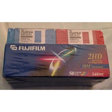 Imagem de FujiFilm MF2HD Formatado 3,5" Disco flexível IBM Formatado 1,44 MB 50 peças de cores.