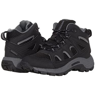 Imagem de Merrell Oakcreek infantil unissex de renda média impermeável (criança pequena), Preto/cinza, 12.5 Big Kid
