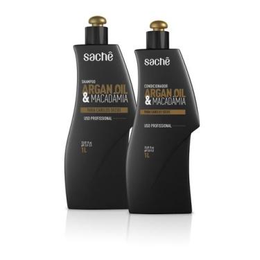 Imagem de Kit Shampoo E Condicionador Argan Oil &Amp Macadâmia Sachê 2X1l - Sach
