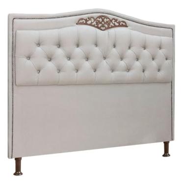 Imagem de Cabeceira Estofada Holanda 1,95 King Size Linho Star Confort