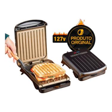 George Foreman 2 Serving Classic Plate Electric Grill & Panini Press -  Black - GRS040BZ