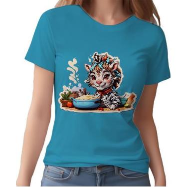 Imagem de Camisa Camiseta Color Chefe Zebra Cozinheira Cozinha 4 - Enjoy Shop