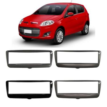 Imagem de Moldura De Painel 1 Din Novo Palio 2012 2013 2014 2015 2016 2017 2018 - Para CD DVD MP3 (BLACK PIANO)