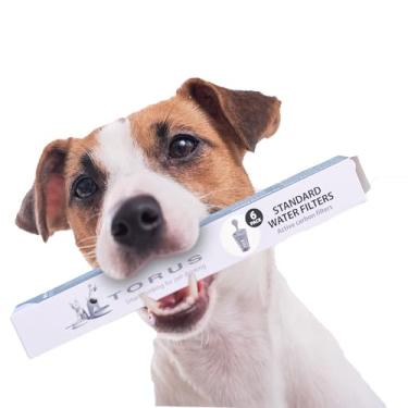 Imagem de Filtros de substituição padrão TORUS PET (pacote com 6) carvão ativado – remove impurezas, cloramina, taninos de cloramina, fenol sulfeto de hidrogênio