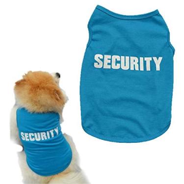 Imagem de Algodão Estampado Moda Pet Puppy T Bonito Colete de Verão Camisa Cachorro Roupas para Animais de Estimação Franceses para Cães Vida Cachorro XXS Azul Pequeno