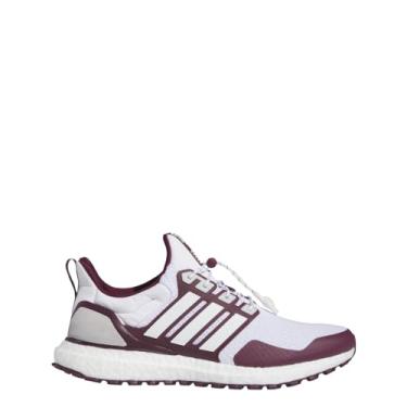 Imagem de adidas Tênis feminino Ultraboost 1.0, Branco nuvem, branco nuvem, marrom (Team Maroon), 39