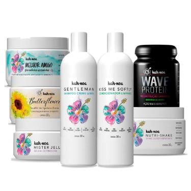 Imagem de Kit Tratamento Para Cabelos Cacheados E Crespos (7 Itens)