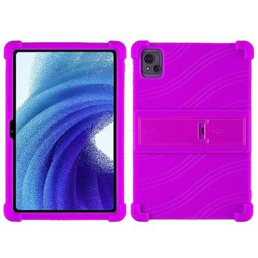 Imagem de QYiiD Capa para tablet Oscal Pad 13 de 10,1 polegadas, capa protetora de silicone leve para crianças para Oscal Pad 13, roxo