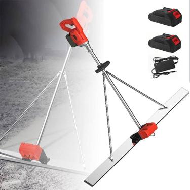 Imagem de Betonilha de concreto, vibrador elétrico de concreto com motor sem escova, máquina de nivelamento vibratório de cimento com bateria de lítio, máquina de nivelamento de concreto, 2Xbattery, 1