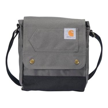 Imagem de Carhartt, Bolsa transversal durável e ajustável com fecho de aba, Cinza, tamanho nico