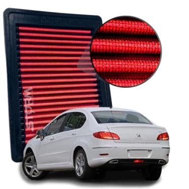 Imagem de Filtro De Ar Esportivo Compatível com Peugeot 408 Motor 2.0 Ano 2014 A 2016 Allure Feline Griffe Limited 16v Flex Sedan Sedã Aspirado