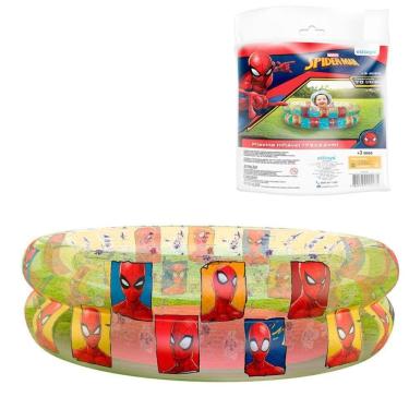 Imagem de Piscina Infantil Inflável Homem Aranha 70 Lts + 50 Bolinhas