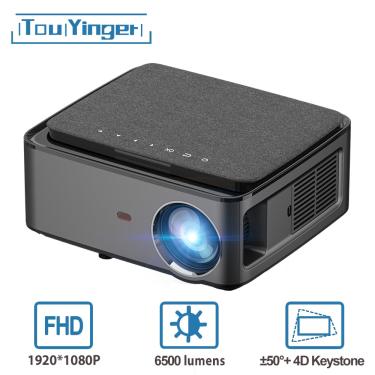 Imagem de Touyinger-Projetor Multiscreen Full HD  Wi-Fi Beamer  3D Home Theater  Vídeo Cinema  SmartPhone