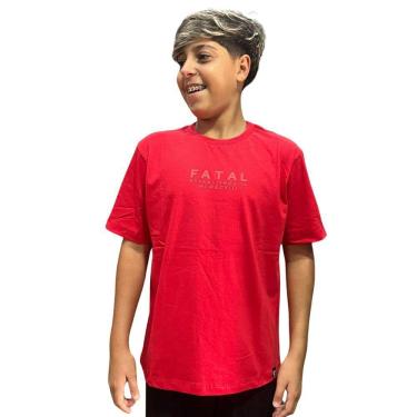 Imagem de Camiseta Infanto Juvenil Fatal Surf Ocean Vermelha 29043