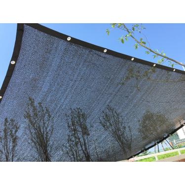 Imagem de YGS Perfeito Sunblock Shade Cloth com ilhós 70% 10 pés x 20 pés Preto para cobertura de planta estufa celeiro canil piscina Pergola ou piscina