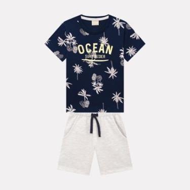 Imagem de Conjunto Infantil Masculino Camiseta + Bermuda Milon 13874.8532.8 Milon-Masculino