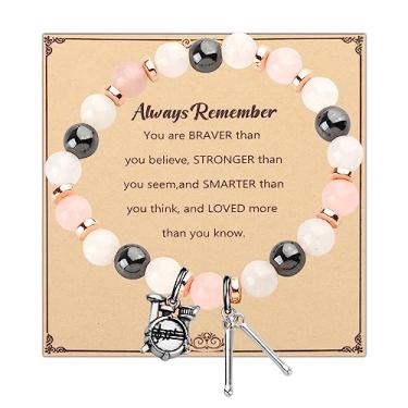 Imagem de WSNANG Presentes para bateristas, pulseira de tambor, kit de bateria, pulseira pendente, presente para tocador de bateria, joias de bateria, 2.4inch, Liga metálica