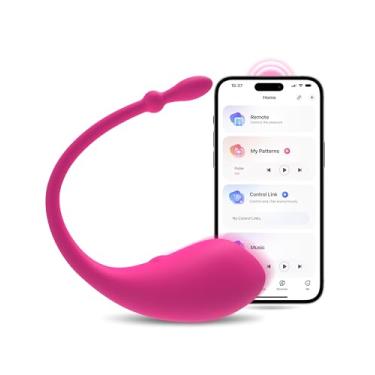 Imagem de LOVENSE Lush Vibrador bala exuberante, estimulador de ponto G estilo ovo Bluetooth, bala vibratória de controle remoto para mulheres bola vibratória, massageadores para brinquedos sexuais para adultos